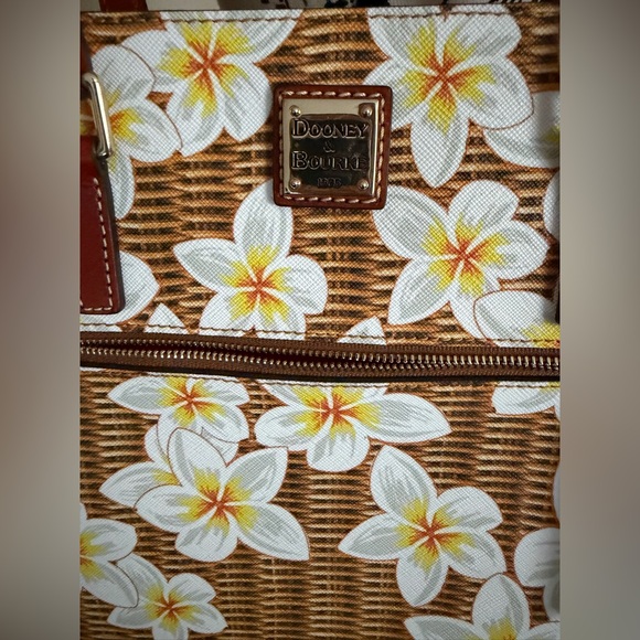 Dooney & Bourke Brown Floral Tote - Picture 4 of 5